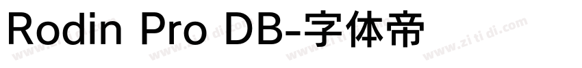 Rodin Pro DB字体转换
